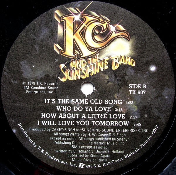 KC & The Sunshine Band Who Do Ya (Love) LP Mint (M) Near Mint (NM or M-)