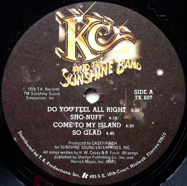 KC & The Sunshine Band Who Do Ya (Love) LP Mint (M) Near Mint (NM or M-)