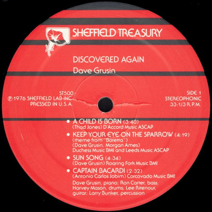 Dave Grusin - Discovered Again! | Very Good Plus (VG+) Near Mint (NM) - JAZZ / USED *EXCELLENT*