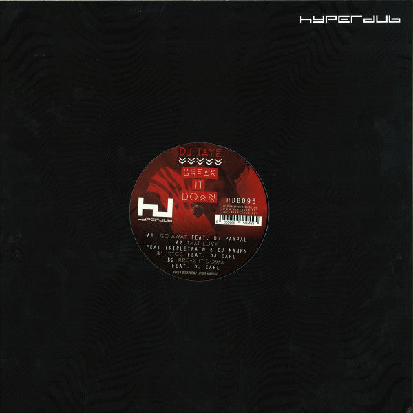 DJ Taye Break It Down EP Hyperdub 12", EP Mint (M) Mint (M)