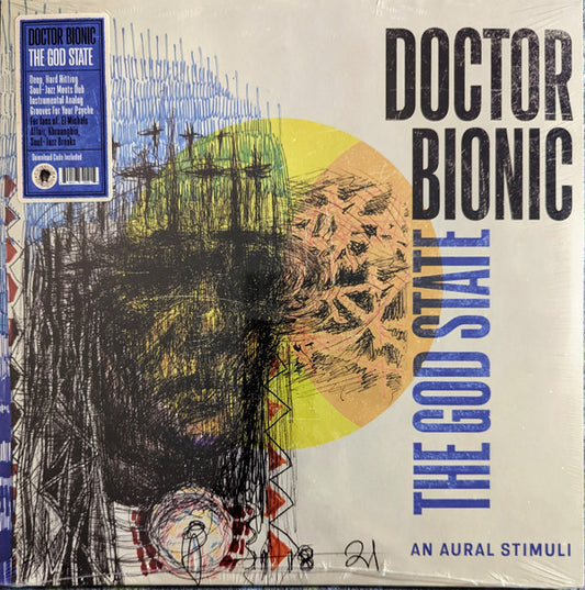 Doctor Bionic The God State - An Aural Stimuli Chiefdom Records LP, Album, Blu Mint (M) Mint (M)