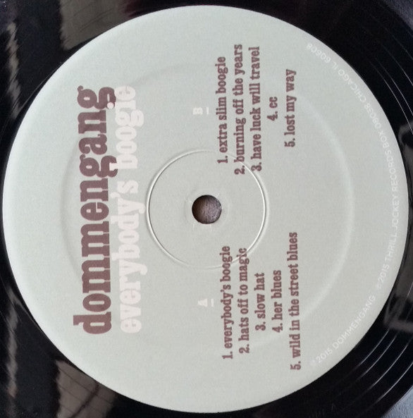 Dommengang Everybody's Boogie Thrill Jockey LP, Album Mint (M) Mint (M)
