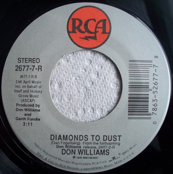 Don Williams (2) Back In My Younger Days RCA 7", Single Very Good Plus (VG+) Near Mint (NM or M-)