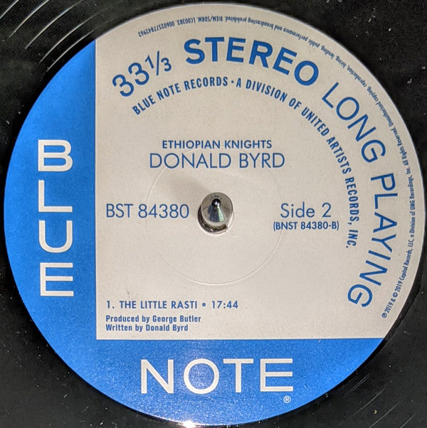 Donald Byrd Ethiopian Knights Blue Note, UMe, Blue Note, Blue Note, Blue Note, UMe LP, Album, RE, 180 Mint (M) Mint (M)