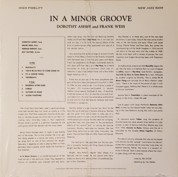 Dorothy Ashby And Frank Wess - In A Minor Groove | Mint (M) Mint (M)