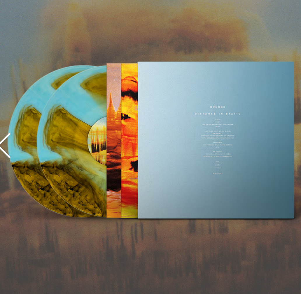 Bonobo - (PRESALE 9/11/26) Distance in Static (LMTD AGATE DRIFT GOLD BLUE 2xVINYL) | Mint (M) Mint (M) - DOWNTEMPO *NEW/COLOR*