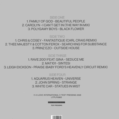 Various - Ivan Smagghe presents: The Sound of Love International #008 (GREEN VINYL 2x12" Love International Recordings x Test Pressing LITPLP008G 2026) | NEW - DOWNTEMPO *NEW/COLOR*