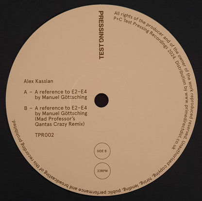 E2-E4 - A Reference To E2-E4 By Manuel Göttsching | Mint (M) Near Mint (NM) - DOWNTEMPO *NEW*