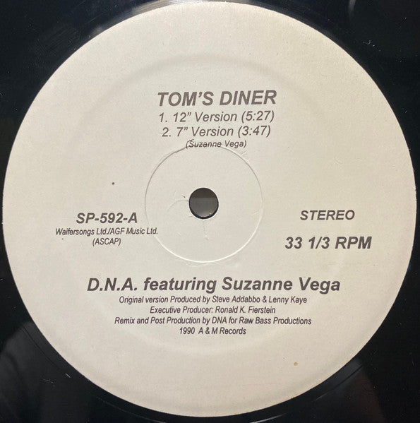 DNA - Tom's Diner (VINYL 12") | NEW - DOWNTEMPO *NEW*