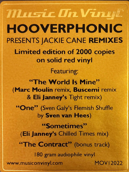 Presents Jackie Cane Remixes (VINYL) | Mint (M) Mint (M) - DOWNTEMPO *NEW*