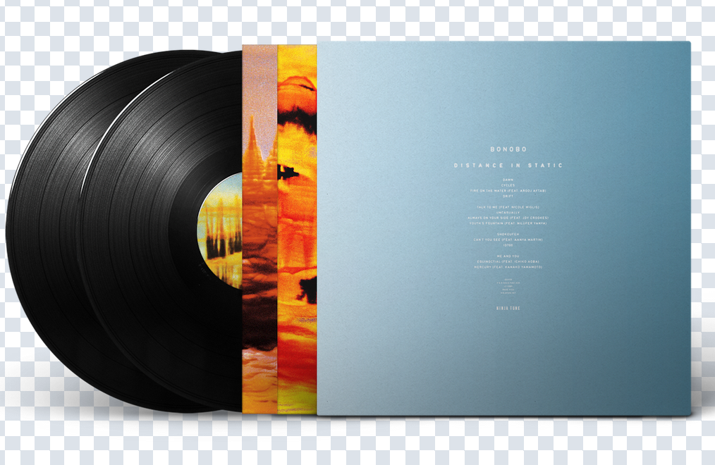 Bonobo - (PRESALE 9/11/26) Distance in Static (140G TWO UNIQUE PRINTED INNERS DDL 2xVINYL) | Mint (M) Mint (M) - DOWNTEMPO *NEW*