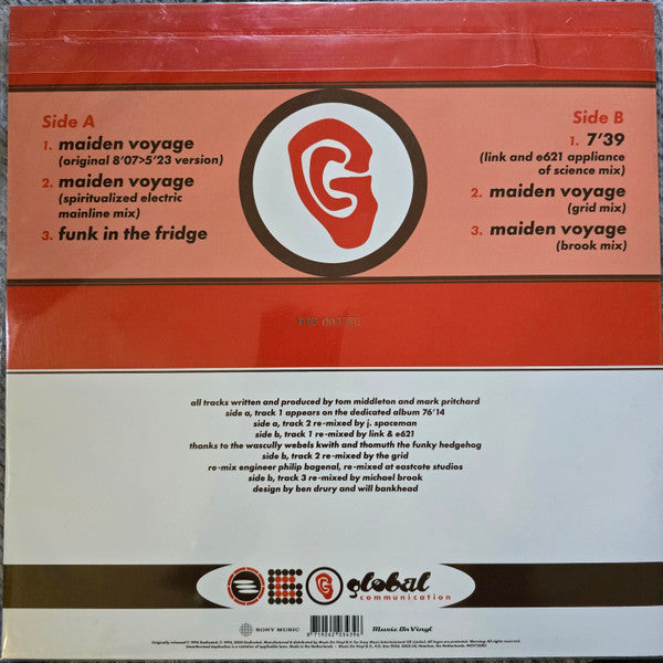 Global Communication - Maiden Voyage: 30th Anniversary (RSD / MOV | 180 GRAM VINYL) | Mint (M) Mint (M) - DOWNTEMPO *SEALED/NUMBERED*