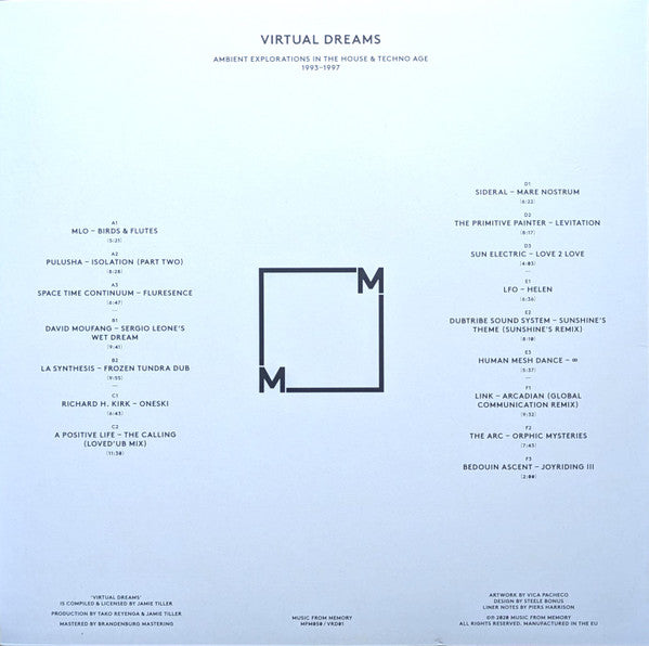 Virtual Dreams (Ambient Explorations In The House & Techno Age, 1993-1997) (3xVINYL) | Mint (M) Mint (M) - DOWNTEMPO *SEALED*