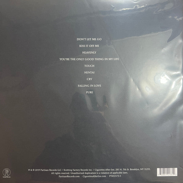 Cigarettes After Sex - Cry (VINYL) | Excellent+ (EX+) Near Mint (NM) - DOWNTEMPO / USED *EXCELLENT+*