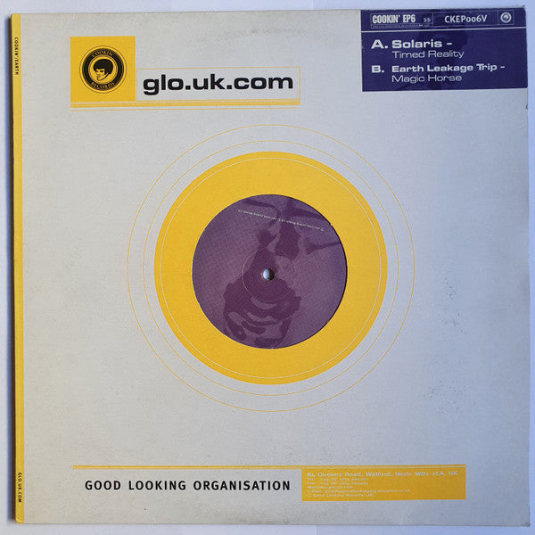 Cookin' EP Volume 6 (VINYL)(RECORD 1 ONLY) | Excellent (EX) Very Good Plus (VG+) - DOWNTEMPO / USED *EXCELLENT*