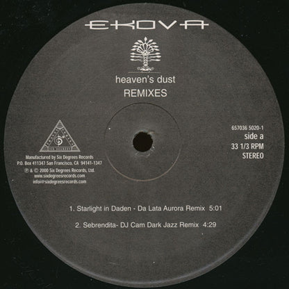 Ekova - Heaven's Dust (Remixes) | Near Mint (NM) Excellent (EX) - DOWNTEMPO / USED *EXCELLENT+*