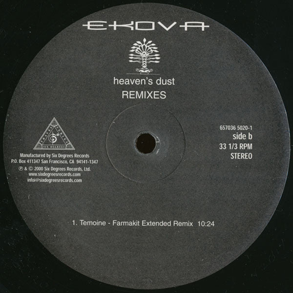 Ekova - Heaven's Dust (Remixes) | Near Mint (NM) Excellent (EX) - DOWNTEMPO / USED *EXCELLENT+*