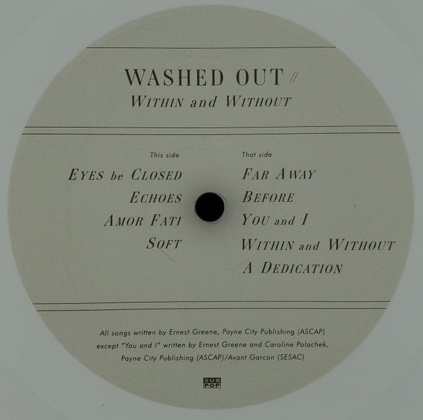 Within And Without (WHITE VINYL) | Near Mint (NM or M-) Near Mint (NM or M-) - DOWNTEMPO / USED *NEAR MINT*