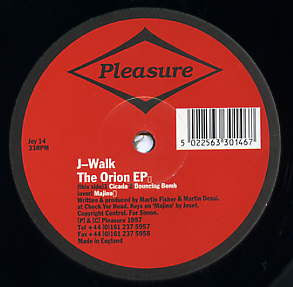 J-Walk - The Orion EP | Very Good (VG) Generic - DOWNTEMPO / USED *VERY GOOD*