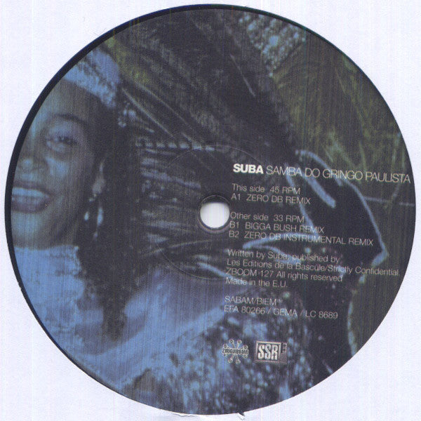 Suba - Samba Do Gringo Paulista | Very Good (VG) Excellent (EX) - DOWNTEMPO / USED *VERY GOOD*