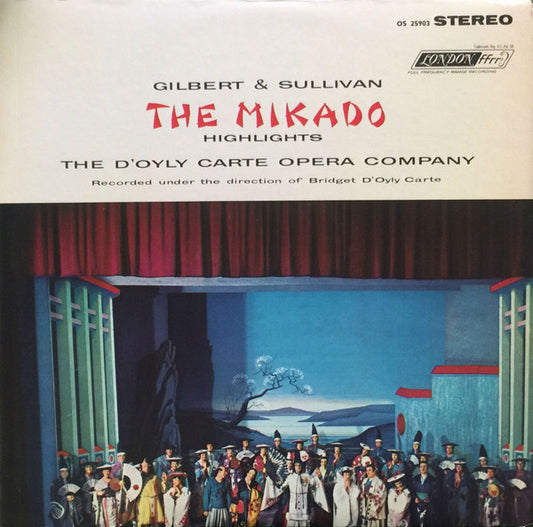 D'Oyly Carte Opera Company - Gilbert & Sullivan Highlights From The Mikado London Records LP Near Mint (NM or M-) Very Good Plus (VG+)