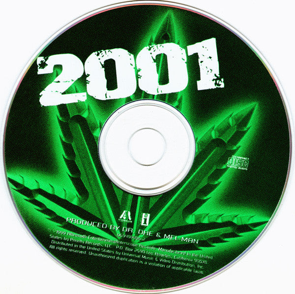 Dr. Dre 2001 Aftermath Entertainment, Interscope Records CD, Album Near Mint (NM or M-) Very Good Plus (VG+)