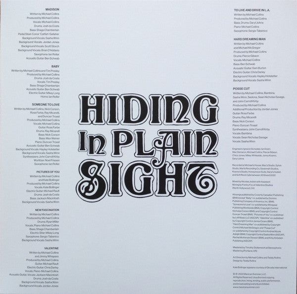 Drugdealer Hiding In Plain Sight Mexican Summer LP, Album, Tab Mint (M) Mint (M)