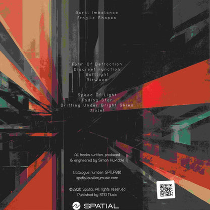 Aural Imbalance - Fragile Shapes (COLOR VINYL 2xLP Spatial SPTLP010) | NEW Mint (M) Mint (M) - DRUM & BASS *NEW/COLOR*