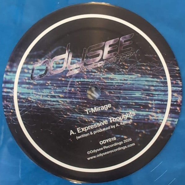 T.Mirage - Expressive Thoughts E.P. (BLUE VINYL 12" ODYSEE) | NEW - DRUM & BASS *NEW/COLOR*