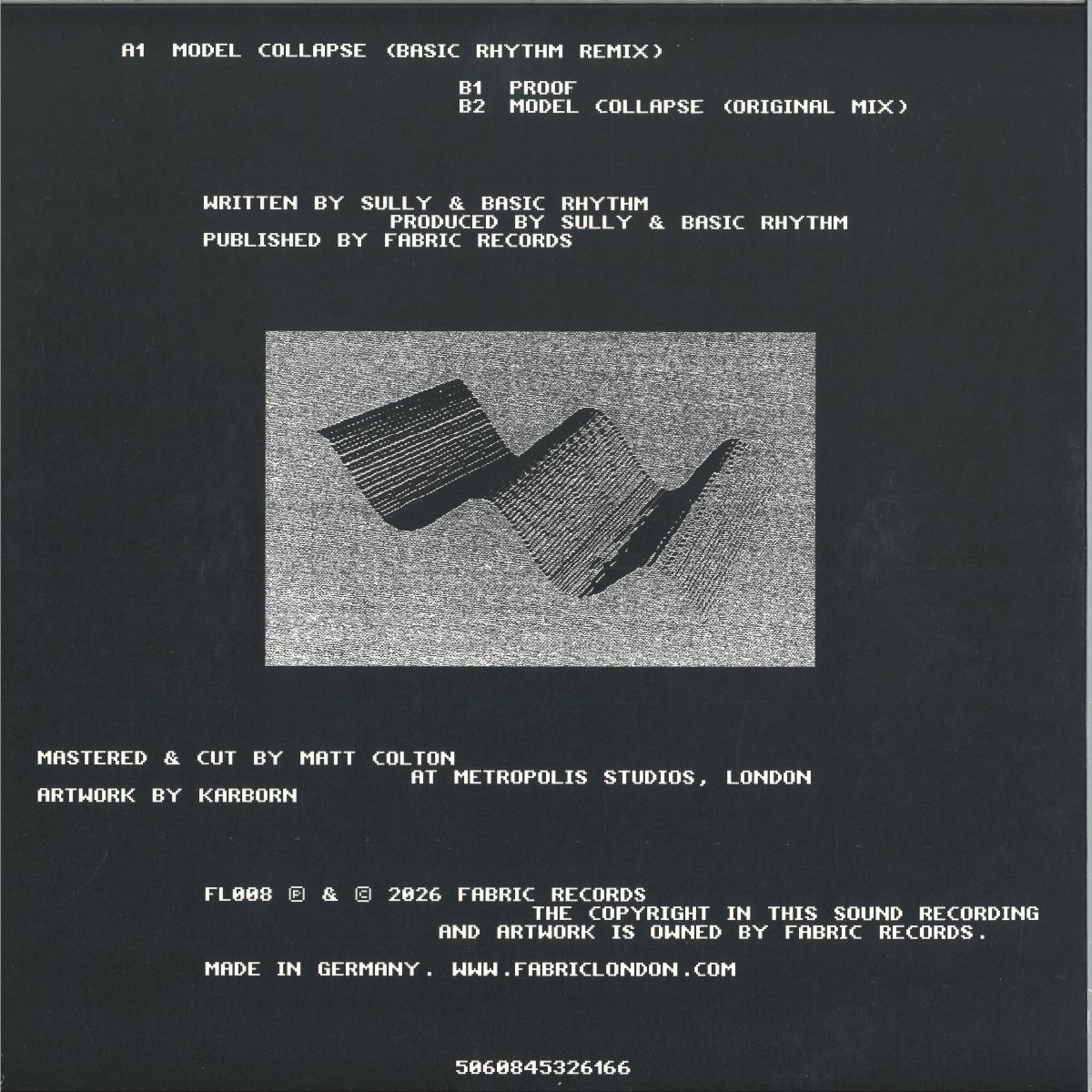 Sully - (PRESALE 08/06/26) Model Collapse (Basic Rhythm Remix) / Proof (VINYL 12" FABRICLIVE. FL008 2026) | NEW Mint (M) Mint (M) - DRUM & BASS *NEW*