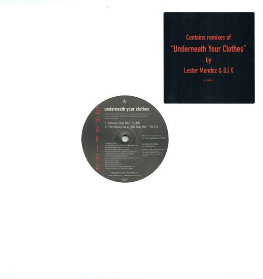 Underneath Your Clothes (Lester Mendez & DJ X Remixes) | Near Mint (NM)