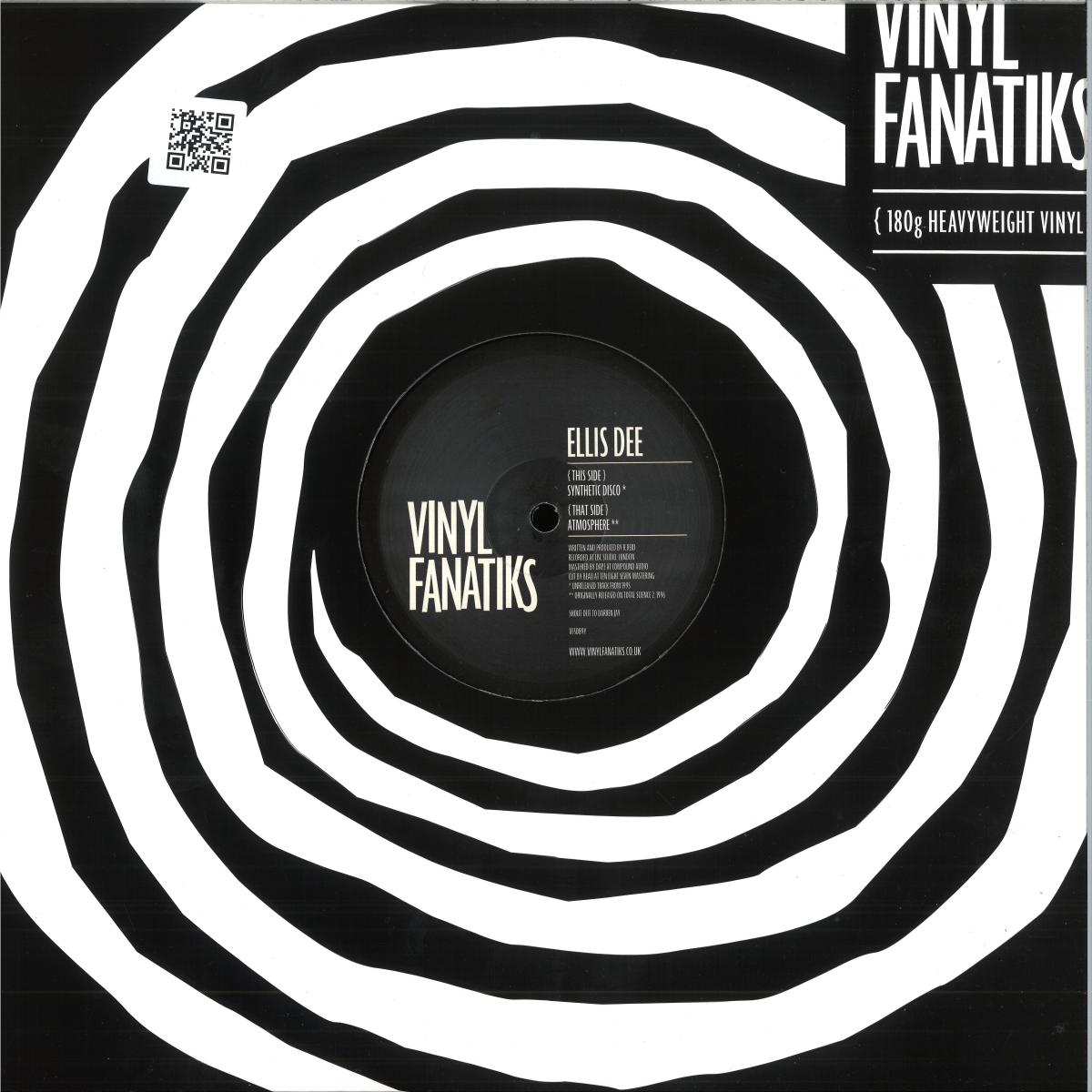 Ellis Dee - Synthetic Disco / Atmosphere (VINYL 12" Vinyl Fanatiks VF0S89Y) | NEW Mint (M) Mint (M) - DRUM & BASS *NEW*