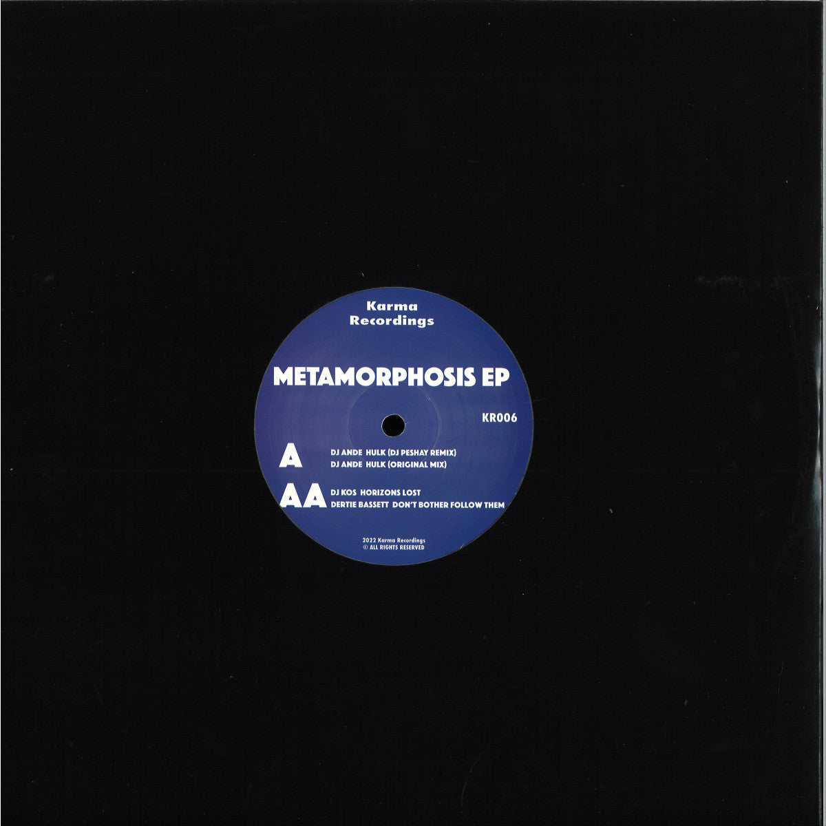 Various - Metamorphosis (VINYL 12" Karma KR006) | NEW - DRUM & BASS *NEW*