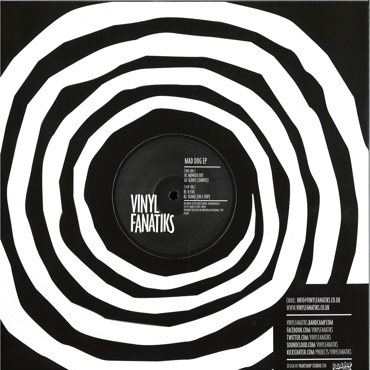 Mad Dog - Mad Dog EP (VINYL 12" Vinyl Fanatiks VFS001RP) | NEW Mint (M) Mint (M) - DRUM & BASS *NEW*
