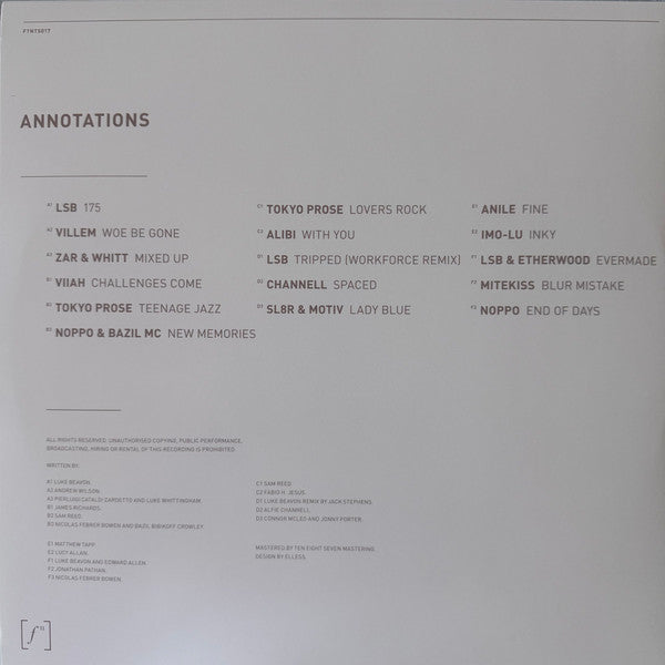 Annotations (3xVINYL) | Mint (M) Mint (M) - DRUM & BASS *SEALED*