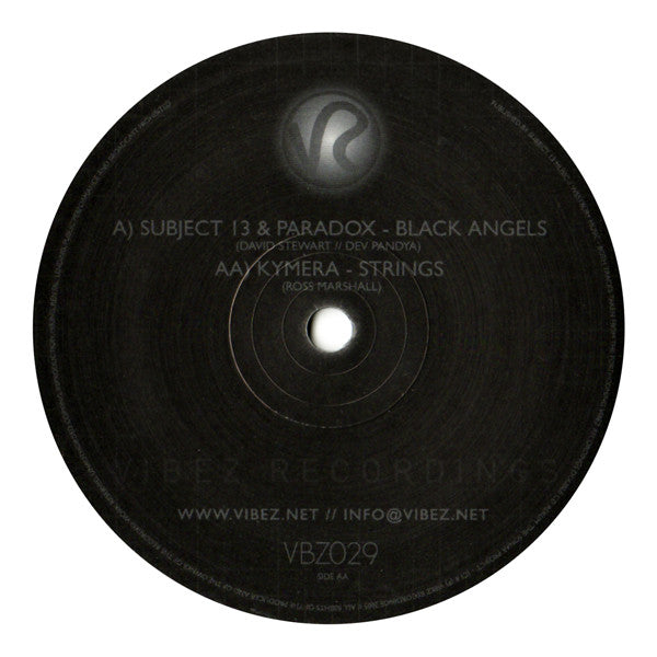 Subject 13 - Black Angels / Strings (VINYL) | Excellent+ (EX+) Excellent+ (EX+) - DRUM & BASS / USED *EXCELLENT+*