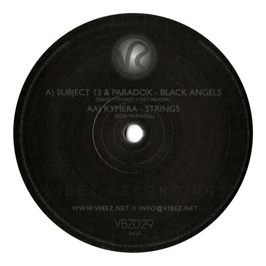 Subject 13 - Black Angels / Strings (VINYL) | Excellent+ (EX+) Excellent+ (EX+) - DRUM & BASS / USED *EXCELLENT+*