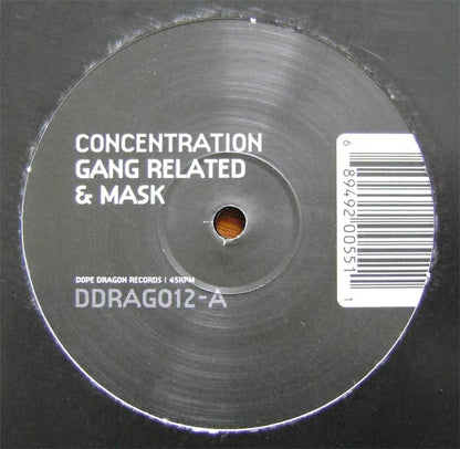 Gang Related & Mask - Concentration (VINYL) | Excellent (EX) Generic - DRUM & BASS / USED *EXCELLENT*