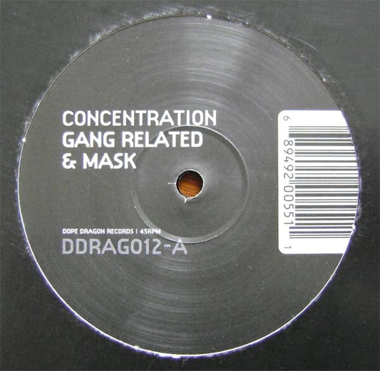 Gang Related & Mask - Concentration (VINYL) | Excellent (EX) Generic - DRUM & BASS / USED *EXCELLENT*