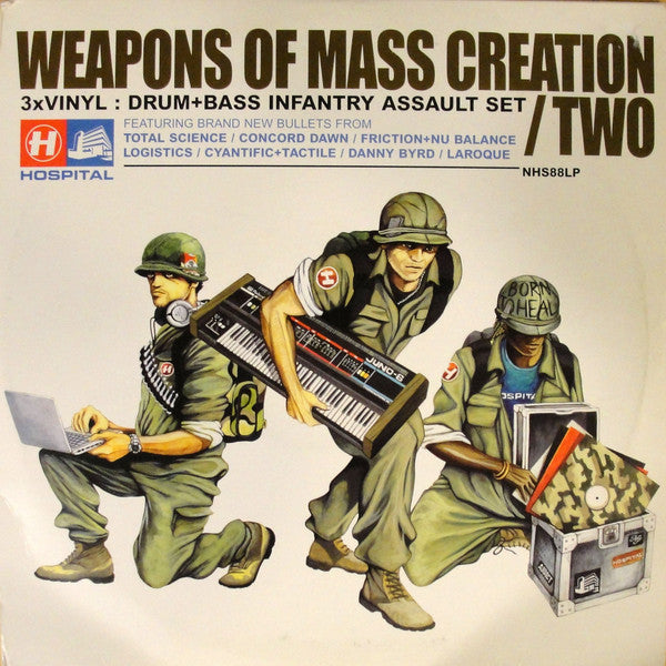 Various - Weapons Of Mass Creation Two (VINYL 2x12" - MISSING C/D HOSPITAL NHS88LP 2005) | USED Excellent (EX) Excellent (EX) - DRUM & BASS / USED *EXCELLENT*