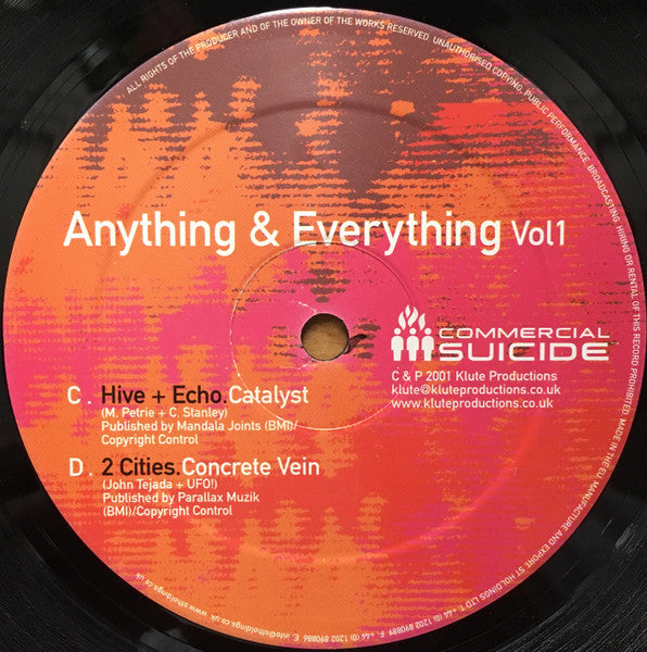 Anything & Everything Vol1 (2x12" VINYL) | Near Mint (NM) Generic - DRUM & BASS / USED *NEAR MINT*