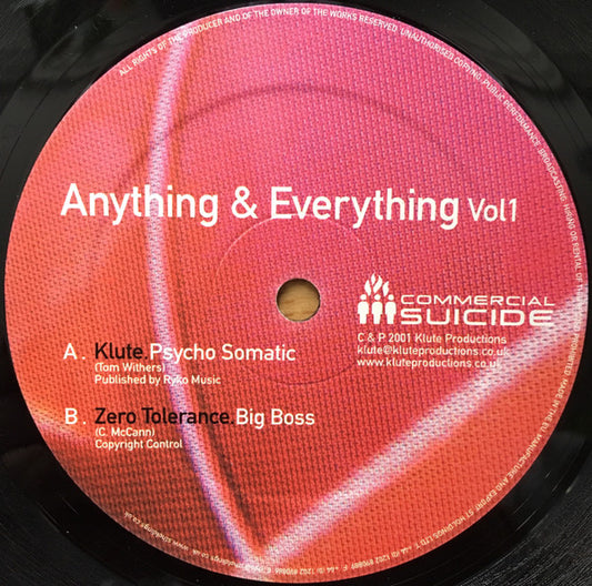 Anything & Everything Vol1 (2x12" VINYL) | Near Mint (NM) Generic - DRUM & BASS / USED *NEAR MINT*