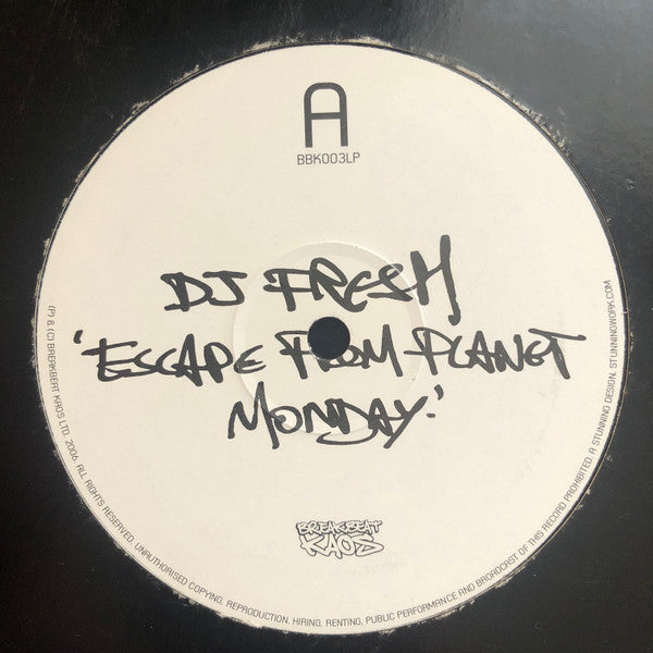 Fresh - Escape From Planet Monday (RECORD 1 ONLY) | Very Good Plus (VG+) Generic - DRUM & BASS / USED *VERY GOOD++*