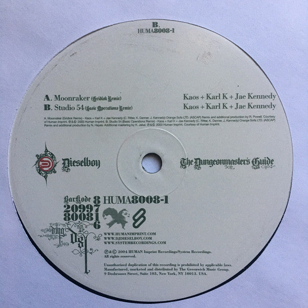 Dieselboy - The Dungeonmaster's Guide | Very Good Plus (VG+) Near Mint (NM) - DRUM & BASS / USED *VERY GOOD+*