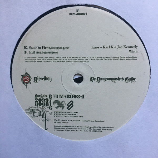 Dieselboy - The Dungeonmaster's Guide | Very Good Plus (VG+) Near Mint (NM) - DRUM & BASS / USED *VERY GOOD+*