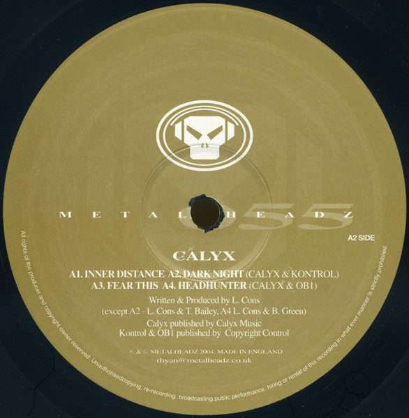 Calyx - Dark Night EP | Very Good Plus (VG+) Very Good (VG) - DRUM & BASS / USED *VERY GOOD++*