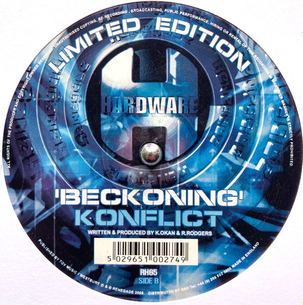 Konflict - Messiah / Beckoning | Very Good Plus (VG+) Excellent (EX) - DRUM & BASS / USED *VERY GOOD+*