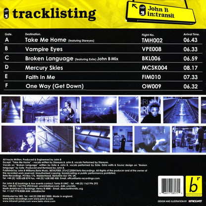 John B - In:Transit (3xVINYL) | Very Good Plus (VG+) Generic - DRUM & BASS / USED *VERY GOOD+*