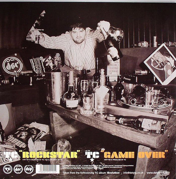 T.C. (2) - Rockstar / Game Over | Very Good Plus (VG+) Excellent (EX) - DRUM & BASS / USED *VERY GOOD+*