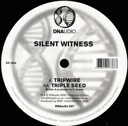 Silent Witness - Tripwire / Triple Seed (VINYL) | Very Good (VG) Excellent+ (EX+) - DRUM & BASS / USED *VERY GOOD*